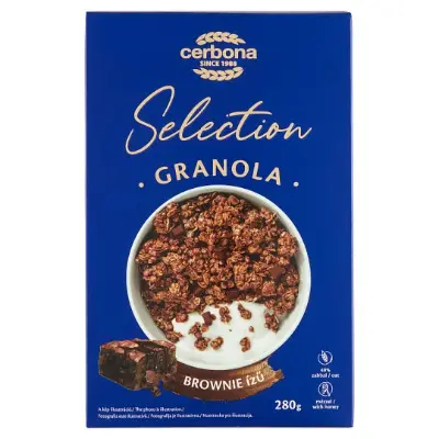 Cerbona Selection brownie ízű granola 280 g