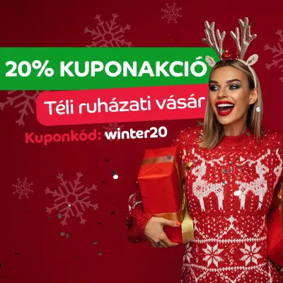 20% kedvezmény a téli ruhákra