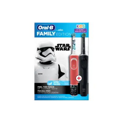 Oral-B Családi Kiadású Elektromos Fogkefék, 2 Darabos Kiszerelés (Star Wars/Frozen2)