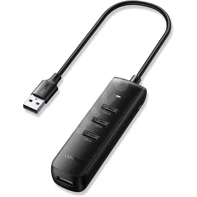 UGREEN USB 3.0 4-Port Hub 0.25m (Black)