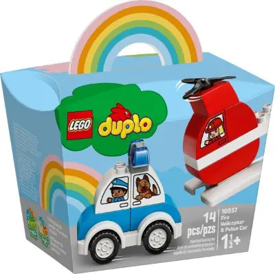 LEGO DUPLO Tűzoltó helikopter és rendőrautó (10957)