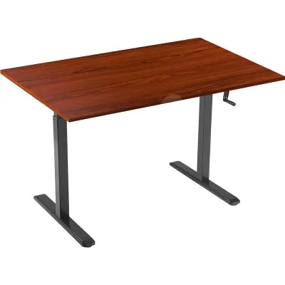 AlzaErgo Table ET3 fekete + TTE-03 160x80 cm barna furnér asztallap állítható magasságú asztal