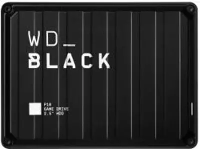 WD Black P10 Game Drive külső HDD, 5 TB, 2.5 hüvelykes, USB 3.2, Gen1 (WDBA3A0050BBK-WESN)