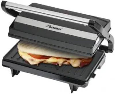 Bestron Apm123Z Panini grill, fekete, 700 W