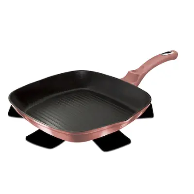 BerlingerHaus BH/6027 Grill serpenyő, 28 cm, I-Rose Collection