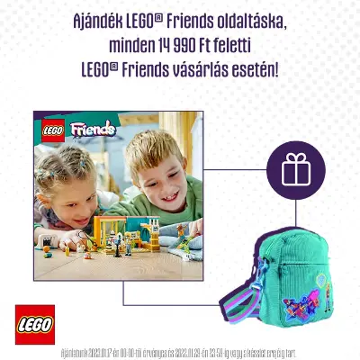 Ajándék LEGO Friends oldaltáska 15 ezer Ft feletti LEGO Friends vásárlása esetén