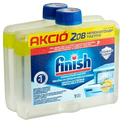 Finish mosogatógép tisztító citromos illattal 2 x 250 ml