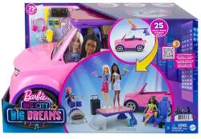 Mattel Barbie Big City Dreams guruló színpad, átalakítható terepjáró (GYJ25)