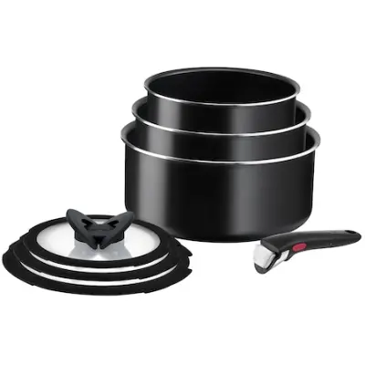 Tefal Ingenio Easy On L1599602 Edénykészlet, 7 részes, Fekete