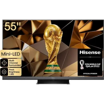 Hisense 55U8HQ Smart Mini-LED ULED Televízió, 138 cm, 4K