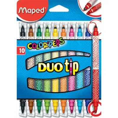 Maped DuoTip filctoll készlet, 10 különböző szín