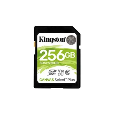 Kingston 256GB SD Canvas Select Plus (SDXC Class 10 UHS-I U3) (SDS2/256GB) memória kártya - BestByte