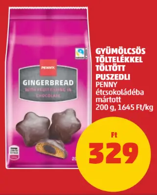 Gyümölcsös töltelékkel töltött puszedli, 200g