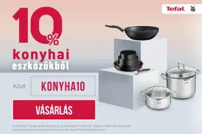 10% kedvezmény konyhai eszközökre