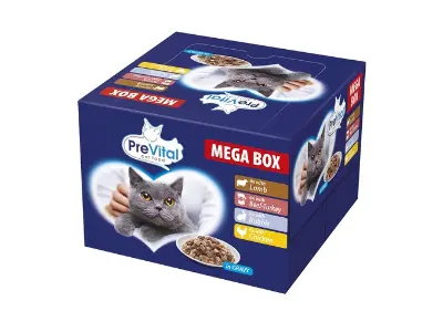 Prevital Alutasakos macskaeledel megabox, 24x100g