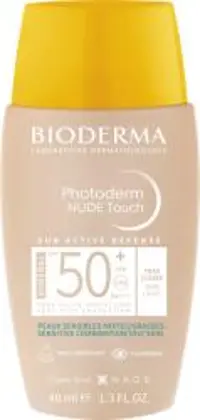 Bioderma Photoderm Nude Touch Mineral SPF 50+ Napvédő folyadék, világos árnyalat, vegyes és zsíros bőrre, 40 ml