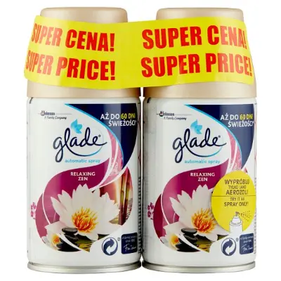 Glade Automatic Spray Relaxing Zen légfrissítő utántöltő 2 x 269 ml