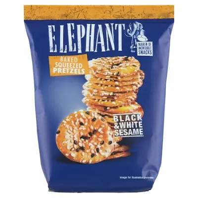 Elephant chips-tallér szezámmagvakkal, 5 x 80 g