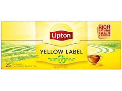 Lipton Yellow Label Ízesített fekete tea, 25 db filter