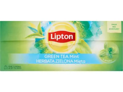 Lipton natúr/mentás zöld tea, 25 db filter