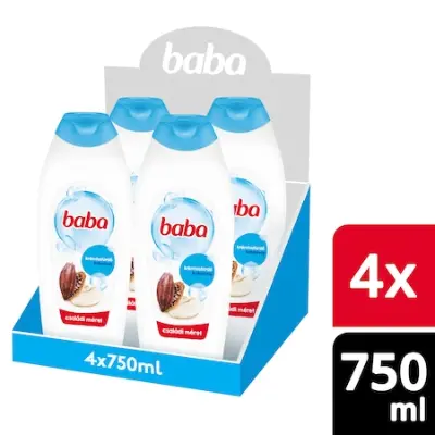 BABA Kakaóvaj Kényeztető Tusfürdő, 4x750 ml