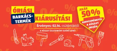 Óriási kiárusítás!