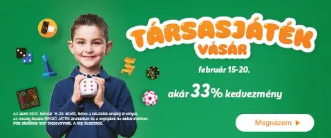 Társasjáték vásár (akár 33% kedvezmény)