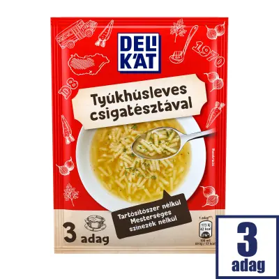 Delikát Tyúkhúsleves csigatésztával, 5x40g