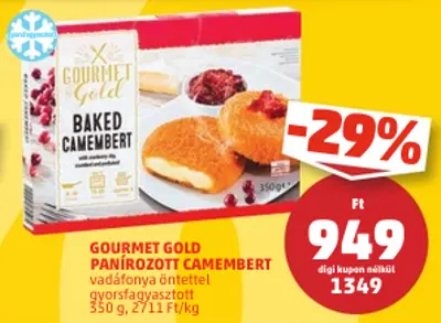 Gourmet Gold Panírozott Camembert, 350g