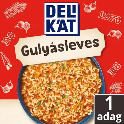 4x Delikát Csurigtésztás gulyásleves