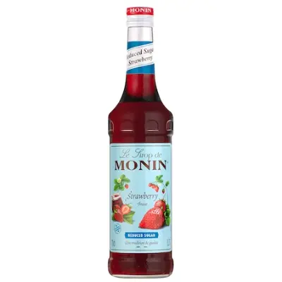 MONIN Hozzáadott cukrot nem tartalmaz Eper szirup, 700 ml