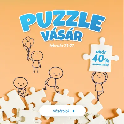 Puzzle vásár (akár 40% kedvezmény)