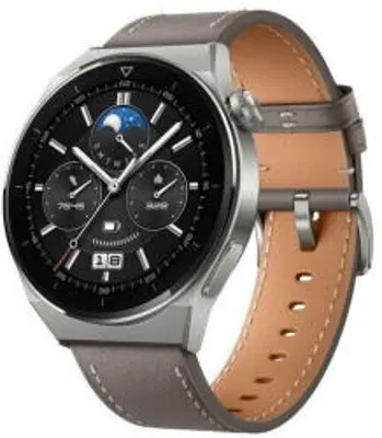 Huawei Watch GT 3 Pro okosóra, Szürke bőrszíj 46mm (55028467)