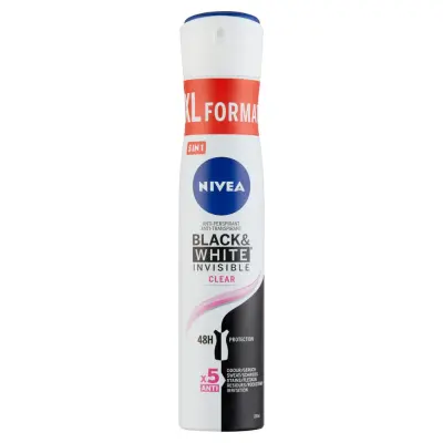 Nivea deo black & white invisible clear/silky smooth 200 ml