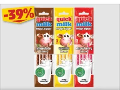 Quick milk szívószál 5x6 g