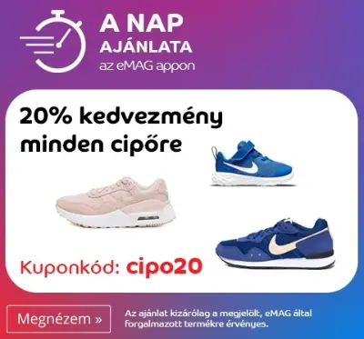 20% kedvezmény cipőkre