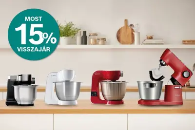 MUM robotgépek most 15% pénzvisszatérítéssel