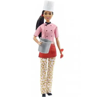 Mattel Barbie karrierista babák: Sötétbarna hajú szakács (GTW38)