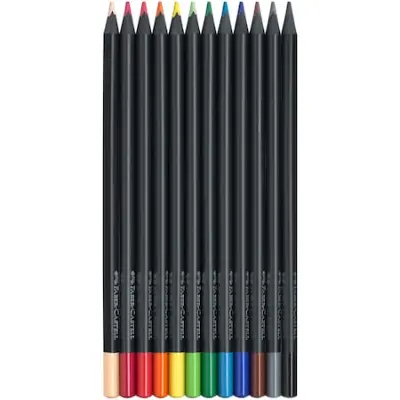 Faber-Castell Black Edition Színes ceruza, 12 db