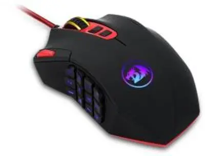 Redragon Perdition 3 Gaming egér, 12400 DPI, 19 gomb, fekete (M901-2-BK)