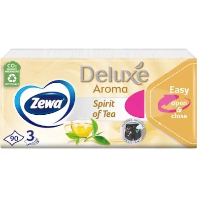 Zewa Deluxe illatosított papír zsebkendő, 3 rétegű, 3x90 db, többféle