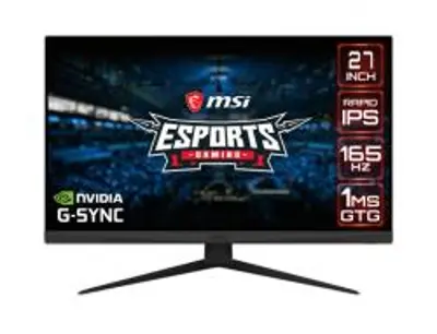 MSI Optix G273QF 27" WQHD IPS 165Hz Esport Gamer Monitor (9S6-3CA81A-040)