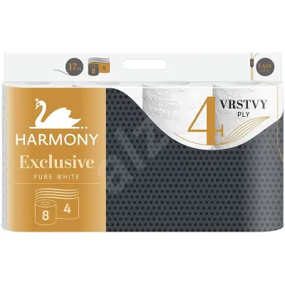 HARMONY EXCLUSIVE PURE WHITE 8 WC papír