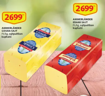 Ammerlander gouda/edámi sajt (kilós ár)