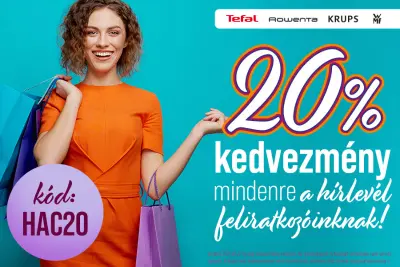 20% kedvezmény mindenre