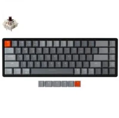 Keychron K6 Wireless Mechanical Hot Swap RGB Keyboard Black UK (K6-W2-UK)