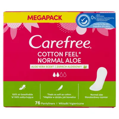 Carefree Cotton Aloe tisztasági betét - 76 db