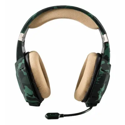 Trust GXT 322C gaming fejhallgató, Green camouflage