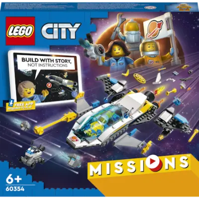 LEGO City Missions 60354 Marskutató űrjármű küldetés