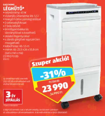 Easyhome Léghűtő